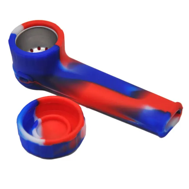 Mini Silicone Tobacco Pipe Environmental Food Grade Silicone Weed