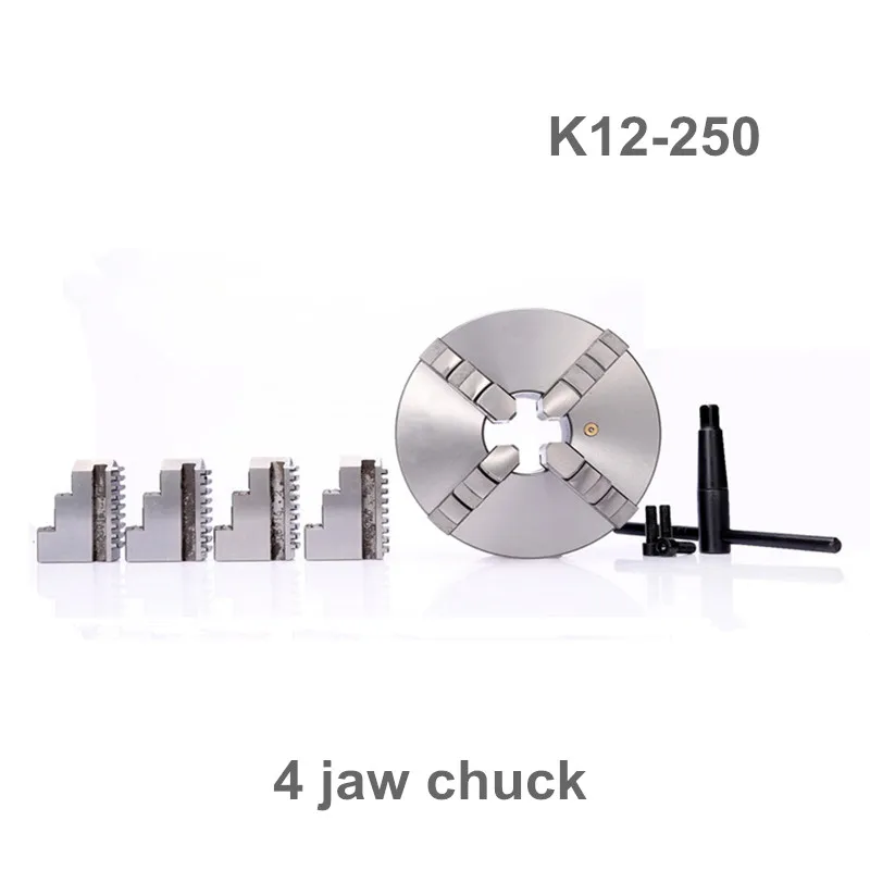 

K12-250 4 jaw chuck/250MM manual lathe chuck/4-Jaw Self-centering Chuck
