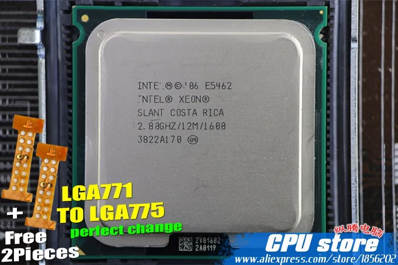 Процессор Intel Xeon E5462 2,8 ГГц/12 м/80 Вт/1600 близкий к LGA771 Core 2 Quad Q9550 cpu работает на материнской плате LGA 775 2 штуки бесплатно
