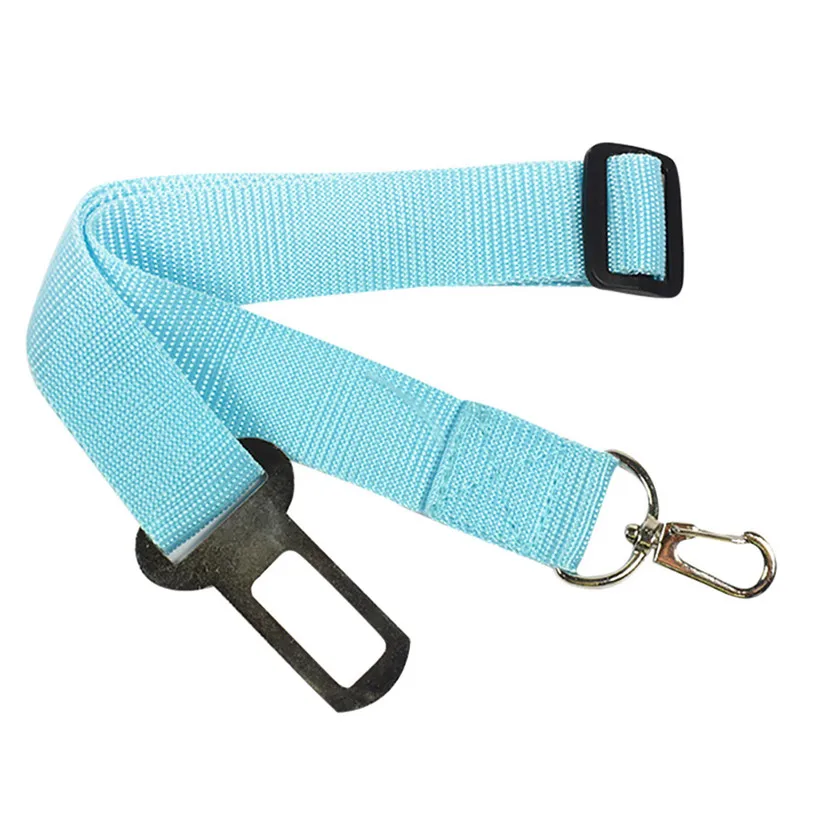 Candy Color Vehicle Car Seat Belt Seatbelt Harness Lead Clip Pet Cat Dog Safety Belts Nylon Solid Pet Dog Cat Puppies 40JA10 (5)