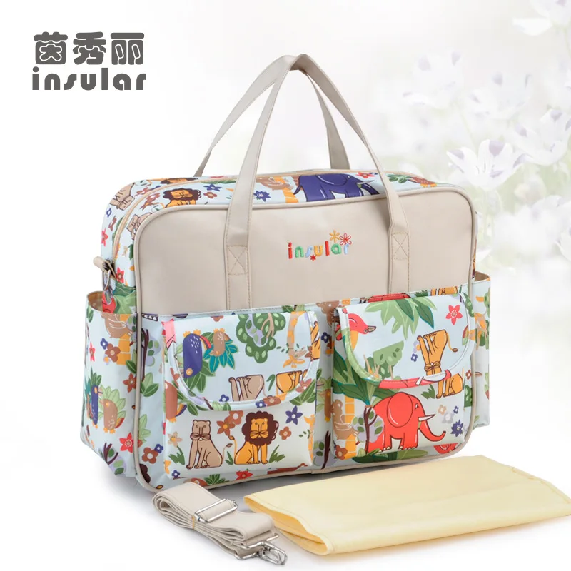 Insular Мода Путешествие в мумию рюкзак для беременных подгузник мешок большой емкости Детская сумка дизайнерская сумка для кормления уход за ребенком - Цвет: Style 1