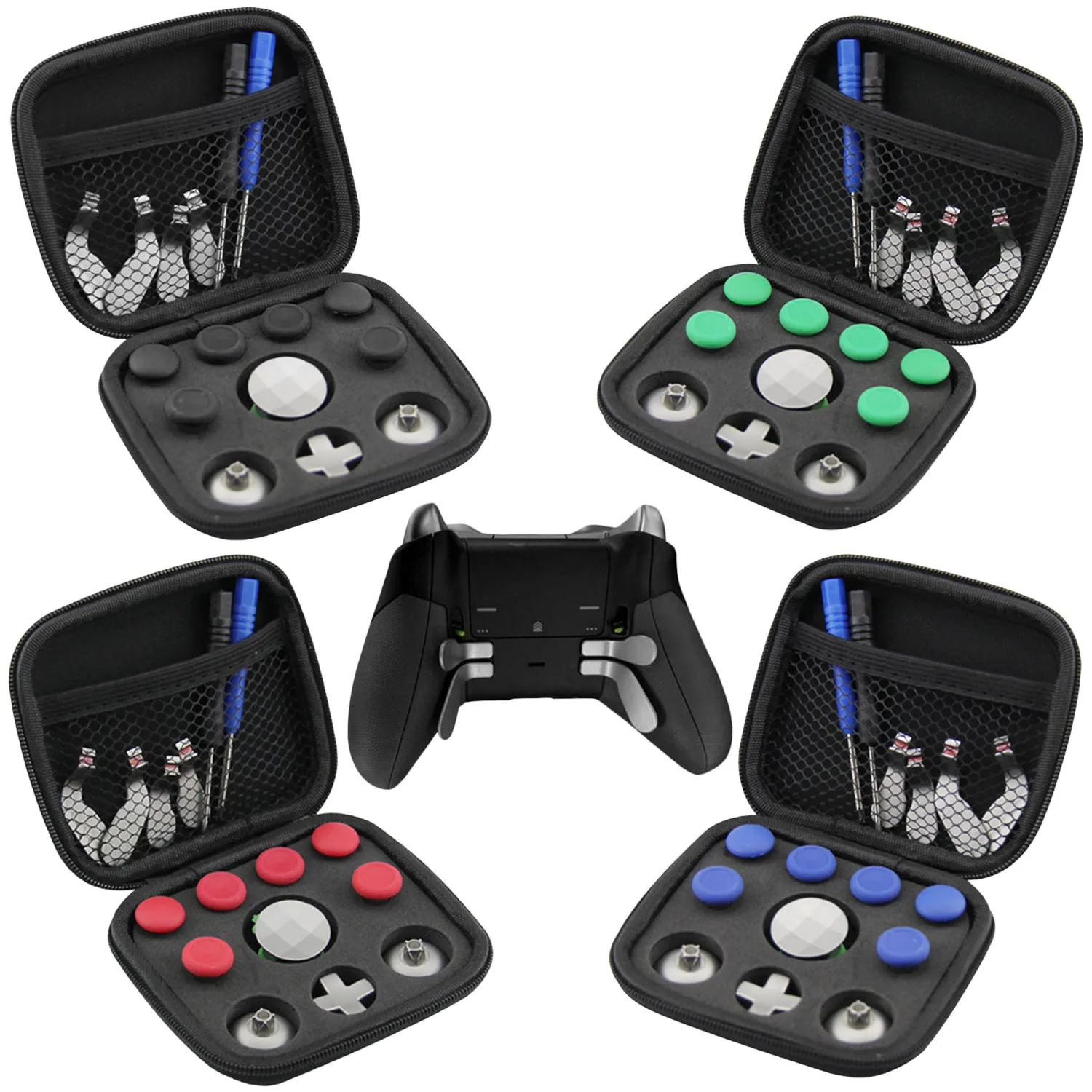 Bevigac 18 шт набор запасных частей w/Thumbsticks отвертки весла D Pads основа чехол для Xbox One