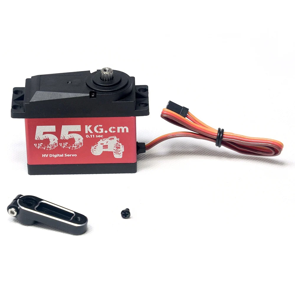 CYS-S0650 Large 55Kg HV High Torque Metal Gear Digital Servo for RC Car Boat Airplane HPI Rovan Km Baja 5B 5T RC Servo (5)