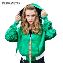 Демисезонный Новинки для женщин свободные с капюшоном зеленая куртка Женская мода Кружево до личности пальто элегантный дизайн Повседневная Верхняя одежда jq589