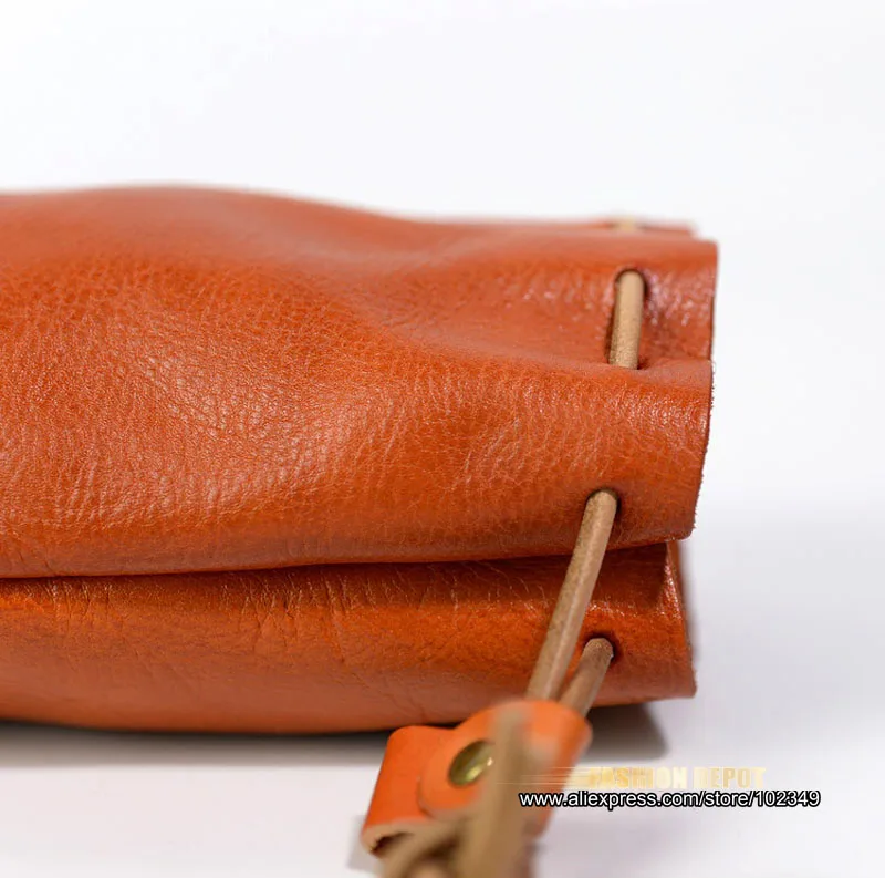 Genuine Leather Bucket Coin bag Real leather strawstring leather bag mini size 2001-2005