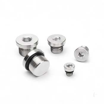 

1pcs 1-1/2 2 allen screws inner hexagon screw flange bolt oil plug ED plugging blocking head bolts 304 stainless steel