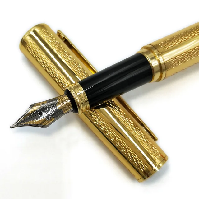 Luxury Brand Metal gold Gray fountain pen ink pen best gift office