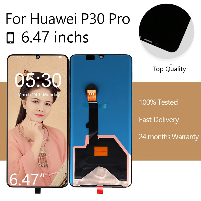 

for Huawei P30 Pro LCD Display With Touch Screen Digitizer Assembly Original LCD for Huawei P30 Pro Display Free Shipping