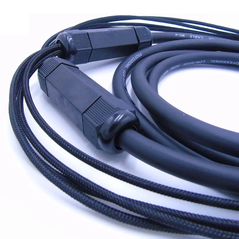 Высококачественный 4 канальный 3 контактный XLR кабель штекер гнездо