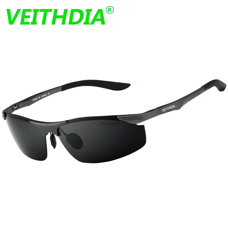 Брендовые дизайнерские поляризованные солнцезащитные очки VEITHDIA из алюминия и магния, мужские очки, очки для вождения, летние очки, аксессуары для мужчин