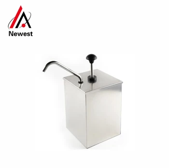 

Restaurant Supply Stainless Steel Two Heads Ketchup Sauce Dispenser