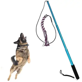 

Pet Dog Interactive Cotton Rope Toys Extensible Stick Puppy Chew Chasing Playing Toys for Interactive Training Accessories 3pcs
