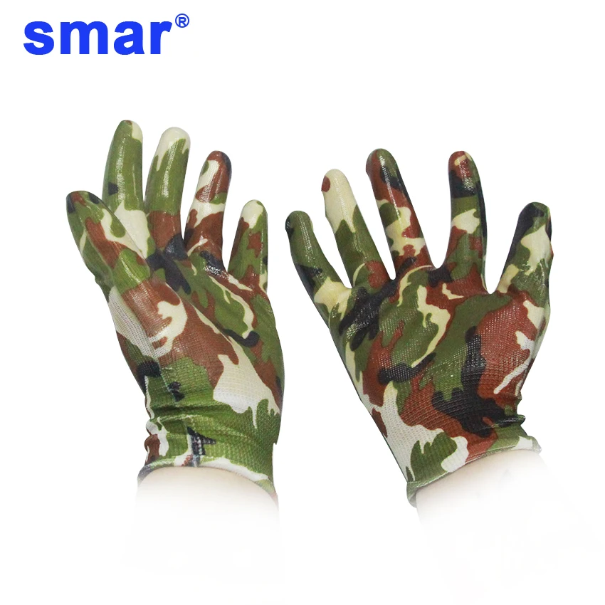 Нитриловые Перчатки Smar для женщин износостойкие рабочие перчатки из