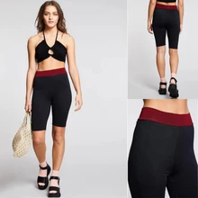 Женские супер мягкие Компрессионные шорты эластичные Стрейчевые базовый слой для бега гимнастического танца йоги пляжного спорта