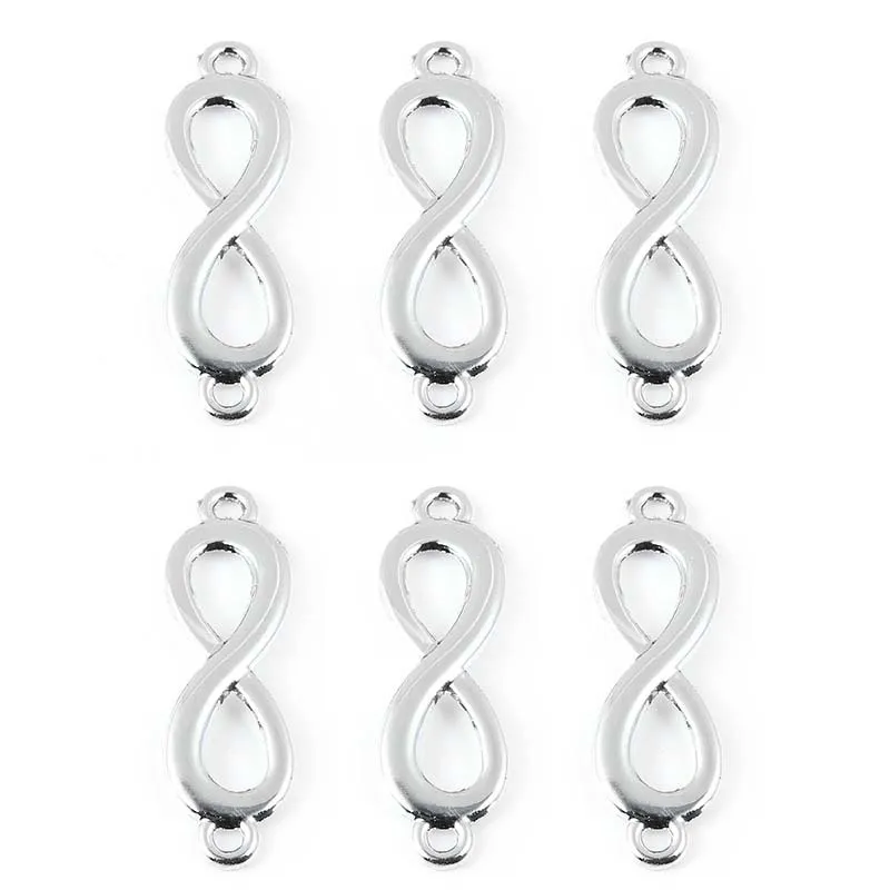 

10Pcs Vintage DIY Number 8 Double Hole Charms Handmade Fashion Jewelry Making Findings Bracelets Pendants Accessorries B14