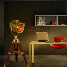 EMS железная Винтажная настольная лампа В индустриальном стиле для спальни в американском стиле