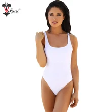 VIKINII белый сексуальный винтажный женский купальник, черный купальник с высокой посадкой, женский слитный купальник для девушек, traje de bano mujer