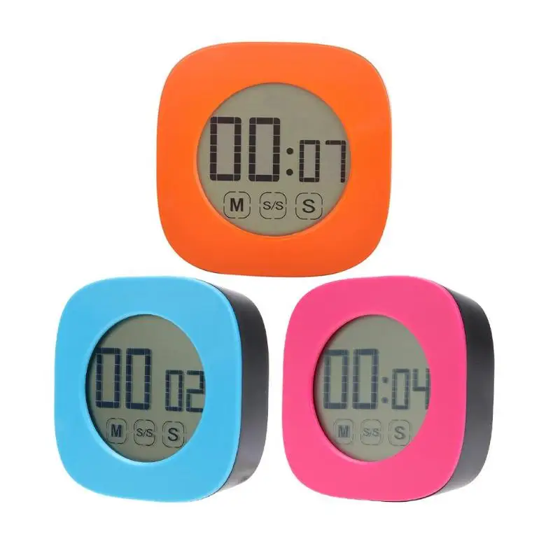 

New LCD Digital Mute Adjust Countup Timer Back Stand Kitchen Alarm Clock Kitchen Gadgets Cooking Tools