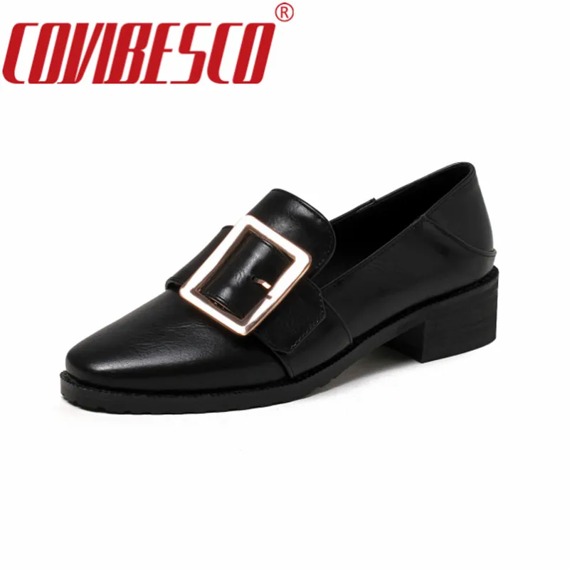 

COVIBESCO Women's Pumps New Spring Summer Buckles Shoes High Heels Thick Heel Platform Shoes Black White Heels Loafers Pumps