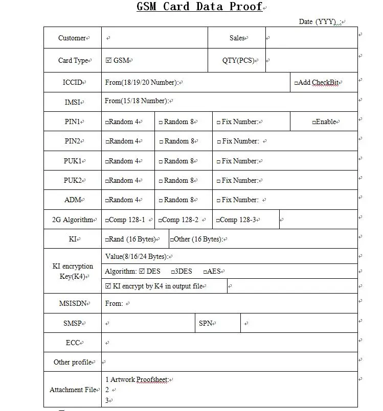 GSM DATA