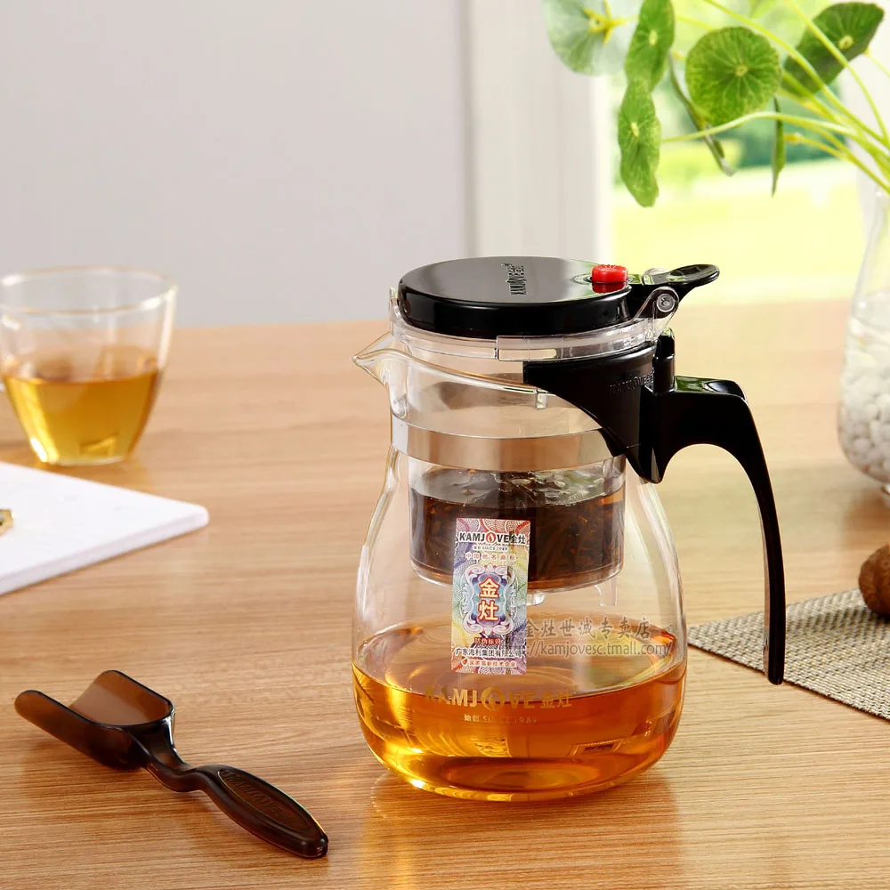 Kamjove tp 757 flowers and elegant cup glass tea set tea cup tea pot 700ml the