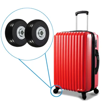 

2pcs 45x18mm Travel Luggage Suitcase Wheels Axles Repair Set Replacement Luggage Wheels with Screw