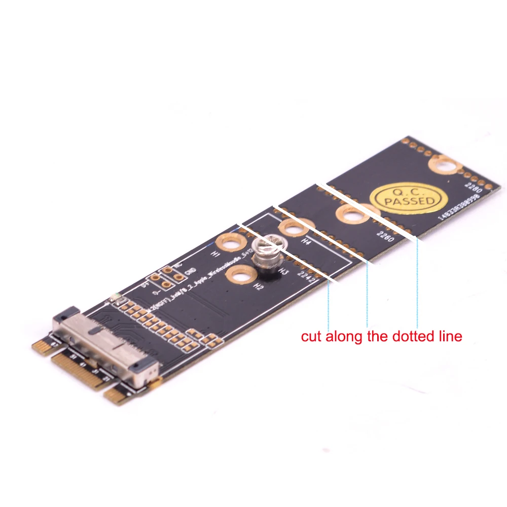 B + M Key NGFF M.2 Adapter for Macbook BCM94360CS2 BCM943602CS BCM94360CD BCM943602CDP BCM94360CSAX