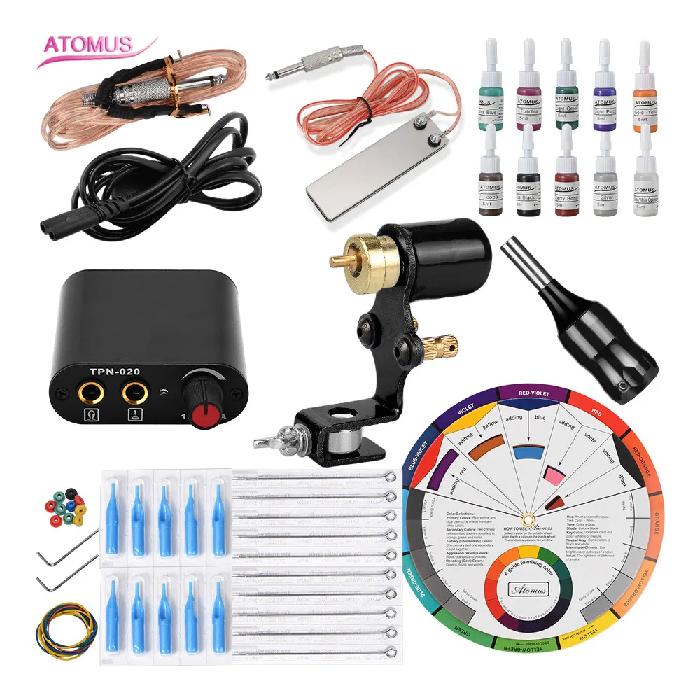 

Tattoo Machine Rotary Set Tatuagens Maquina Set Tatuaje Pedal Tools Kit Tatouage Professionnel Machine Tatoo Tattoo Tatuajes