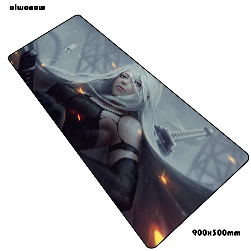 Nier коврики 900x300x3 мм Эргономичный игровой коврик для мыши большая клавиатура Коврик для мыши гаджет аксессуары для геймеров коврик для мыши