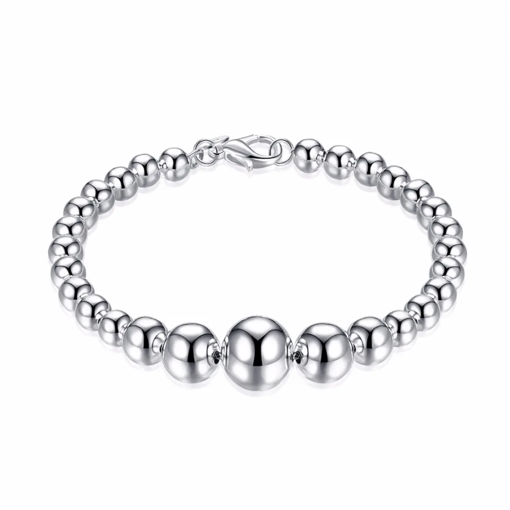 

Hot 925 sterling silver jewelry fashion spherical popcorn bracelet neutral paragraph simple accessories