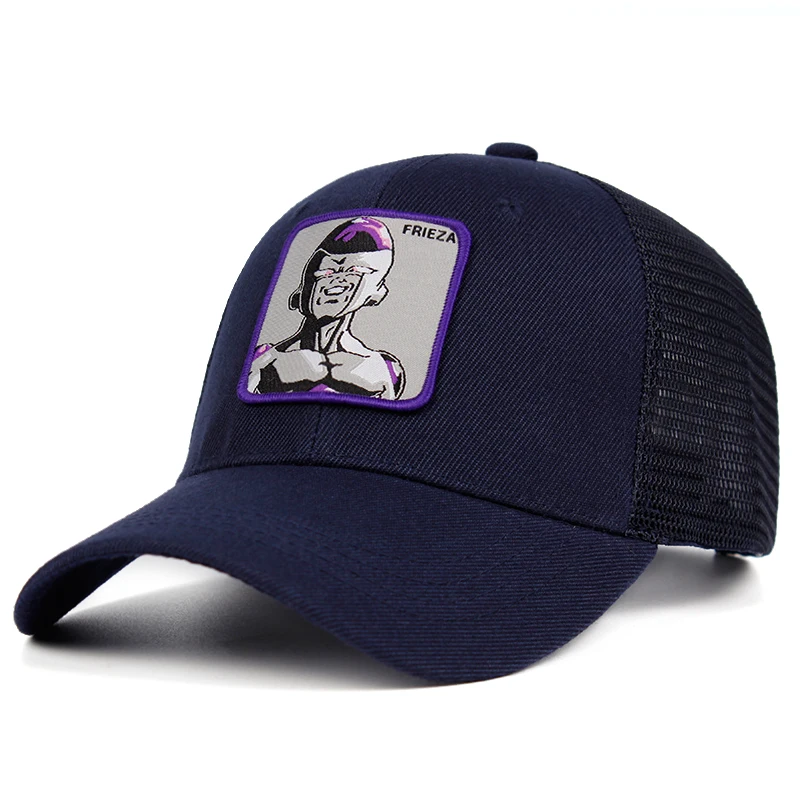 FRIEZA сетчатая шапка Dragon Ball Z Snapback BULMA хлопок Saiyan бейсболка для мужчин и женщин хип хоп дальнобойщик папа шляпа лето дропшиппинг