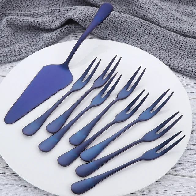 9 Pieces Stainless Steel Cake Forks 4