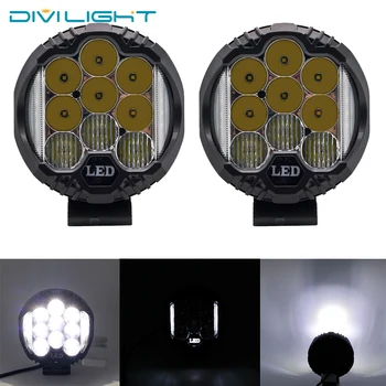 

2pcs 5" 48W LED Work Light Bar Combo Driving Fog Lamp LED Work Light for Jeep off-road Truck Car ATV SUV Boat 4000LM