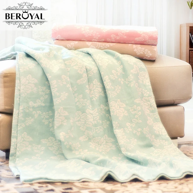 Throw Blankets New Beroyal Brand 60% Cotton Blanket 60x60cm Throw Blanket For Bed Throw Blankets New Beroyal Brand 60% Cotton Blanket 60x60cm Throw Blanket For Bed