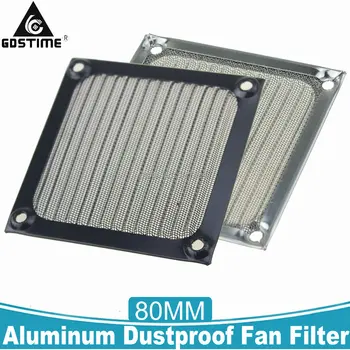 

2Pieces 80mm 8CM Aluminum Dustproof Fan Filter Metal Mesh for PC Computer Case with Screws
