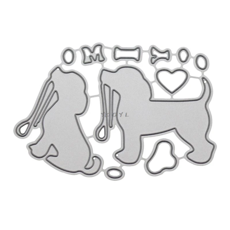 

Cute Dog Metal Cutting Dies Stencil DIY Scrapbooking Album Stamp Paper Card Embossing Craft Decor