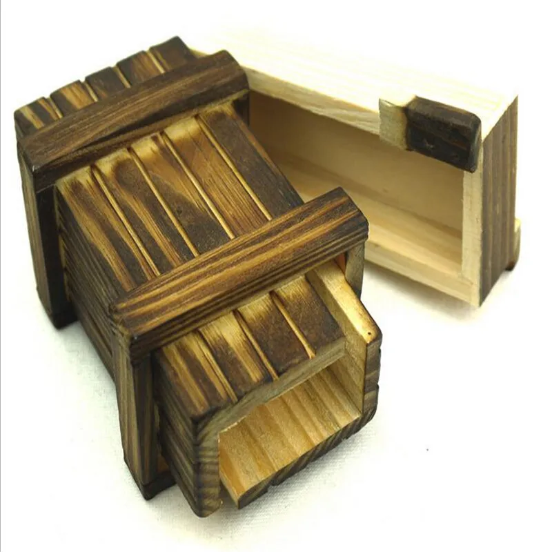 Wood Magic Puzzle Box Secret Mini Compartment Drawer Gift Intelligence Brain Teaser Toy (5)