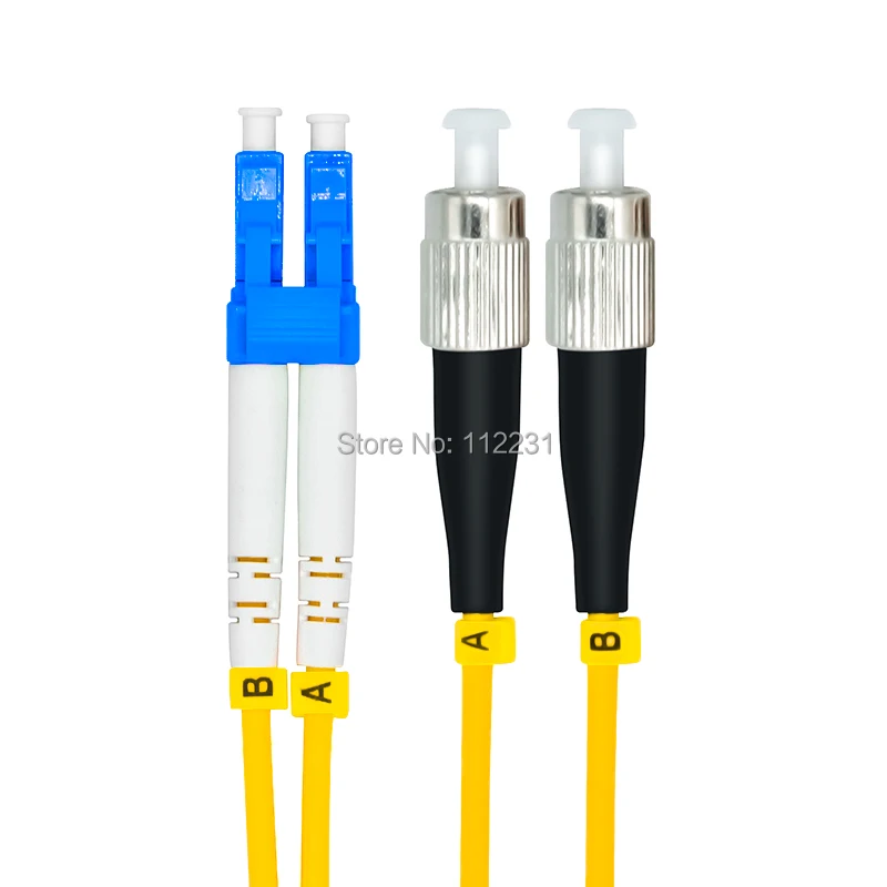 

25Meters LC to FC Singlemode Duplex Optical Fiber Patch Cord Cable,LC/PC-FC/PC,3.0mm,9/125,LC-FC 25M