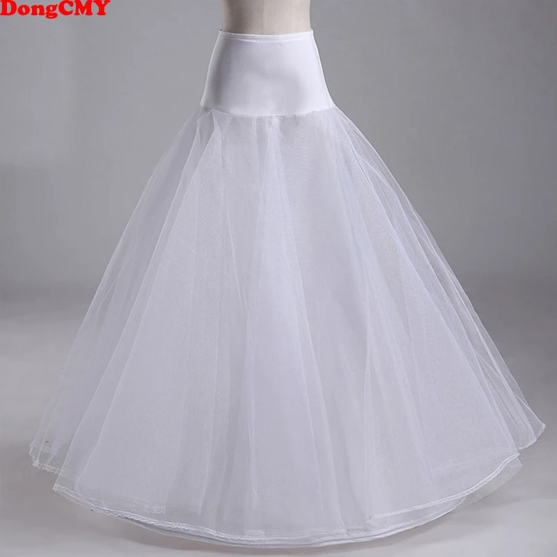 

DongCMY 2019 New Petticoat High Quality White Underskirt For Wedding Dress Bridal Gown