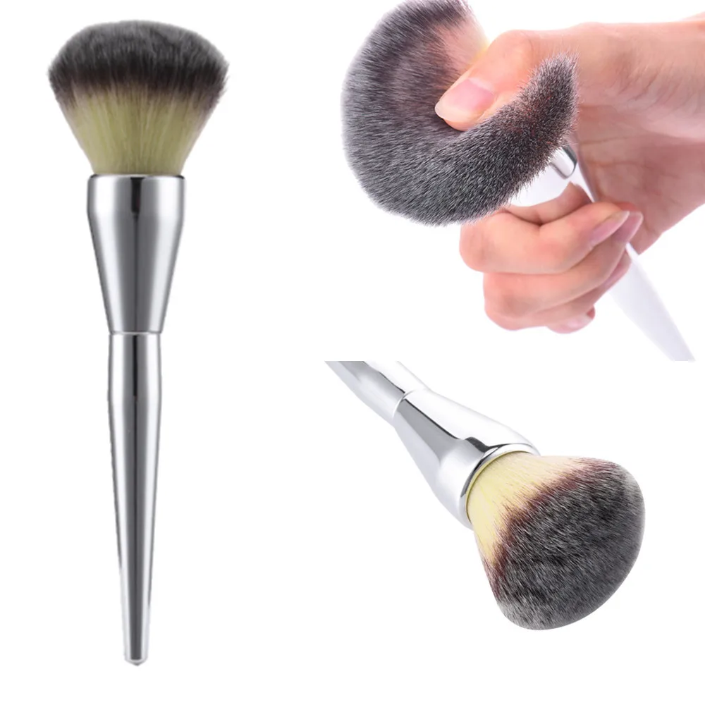 

Big Beauty Powder Brush Makeup Brushes Blush Foundation Round Make Up Large Cosmetics Aluminum Brushes Soft Face Makeup