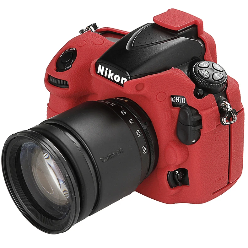 Силиконовая кожа брони чехол DSLR камера корпус протектор видео Объектив сумка для Nikon D500 D4S D4 D800E D800 D850 D810 D7500