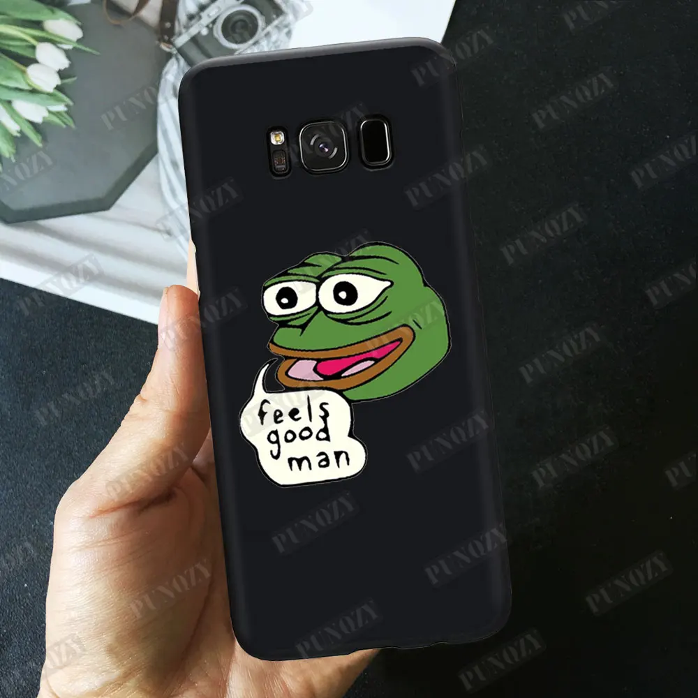 Забавный чехол для телефона Pepe the Frog для samsung S10 S8 S9 Plus S7 TPU силиконовый чехол для iphone 11 pro MAX XR 8 6S 7 Plus XS X - Цвет: TPU A466