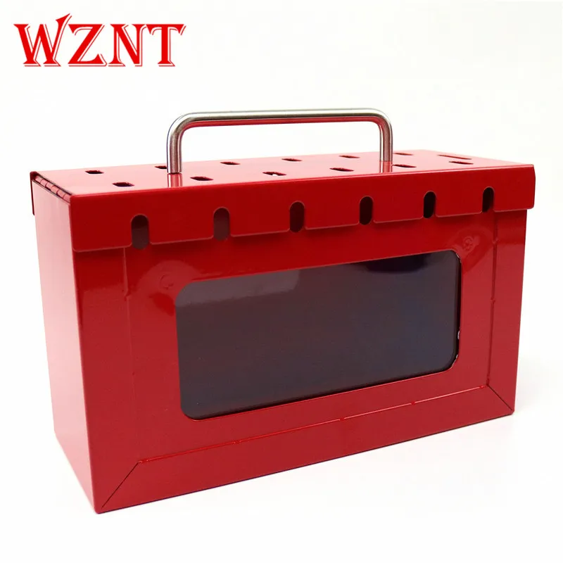 

NT-K03X 13 padlock Red Portable Metal Safety Lockout Lock Box Station