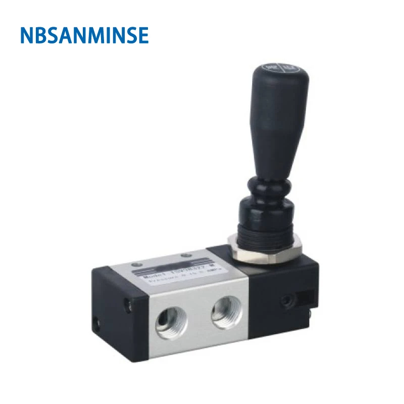 

TSV Series Hand Pull Valve Two Position Five Way G 1/4 " Mechanical Lock Type Pneumatic Manual Valves Sanmin