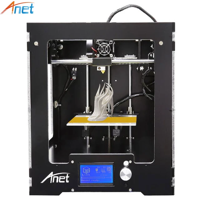 Best Price Anet A3 3D Printer Full Assembled Desktop Big Build Size Precision Reprap Prusa i3 3D Printer with Filaments+8G SD Card