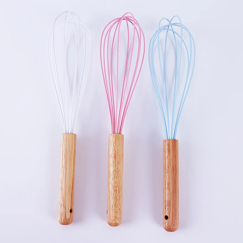 

Blue White Pink 3 Colors Whisk Mixer Egg Beater Silicone Egg Beaters Kitchen Tools Hand Egg Mixer Cooking Foamer