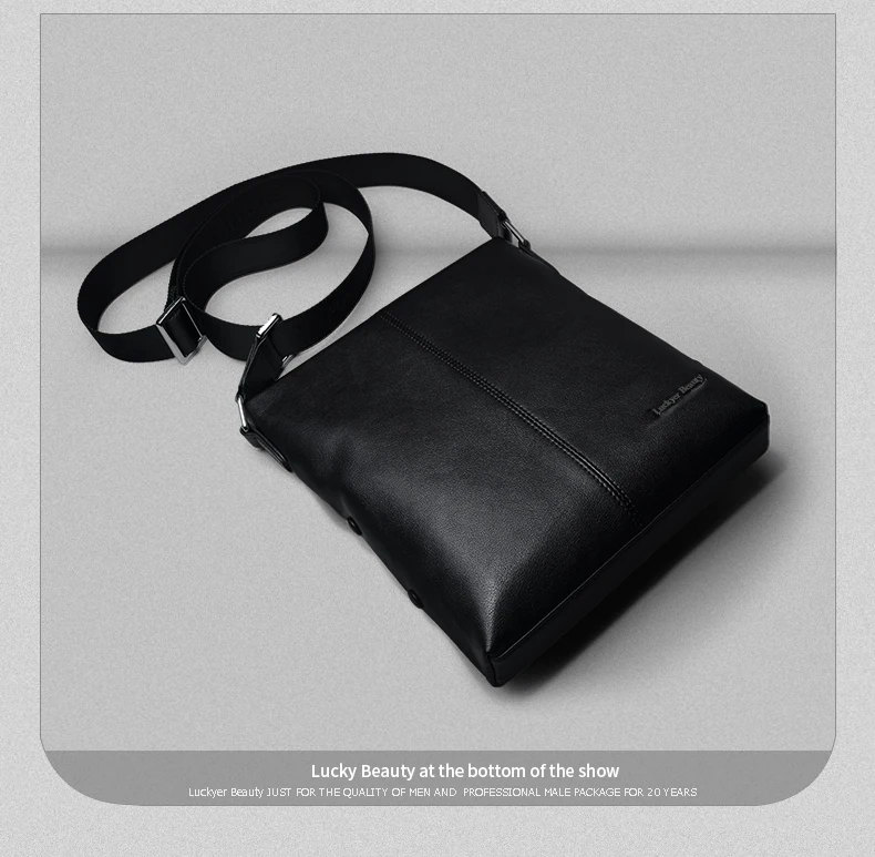 Luckyer Beauty известный бренд натуральной кожи Для мужчин сумка Высокое качество Теплые сумка мужской моды сумка