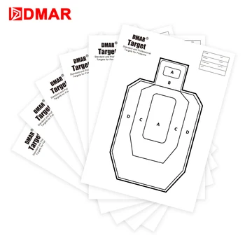 

DMAR 42cm Squar Shooting Target Paper Silhouette Tactical Training Target Range Shooting Airsoft Outdoor Indoor Range Archer