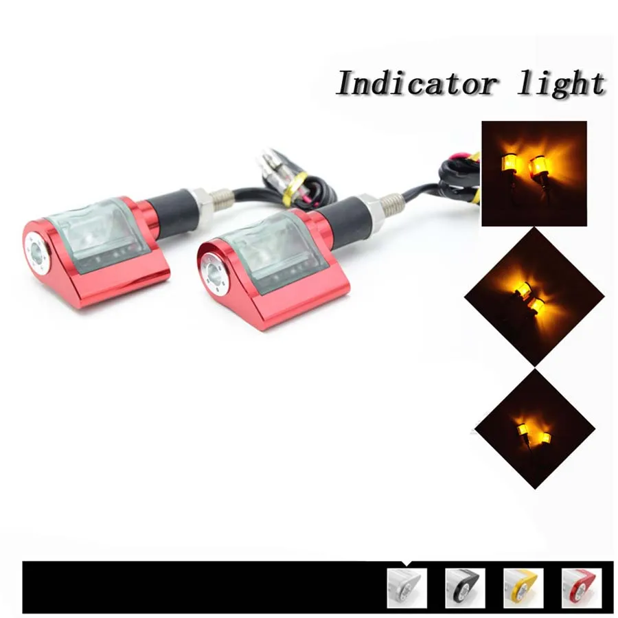 Universal 12V Motorcycle LED Turn Signal Light Motorbike Headlight For Kawasaki ER6N ER6F ER6R Z800 Z750 For BMW S1000RR F800R