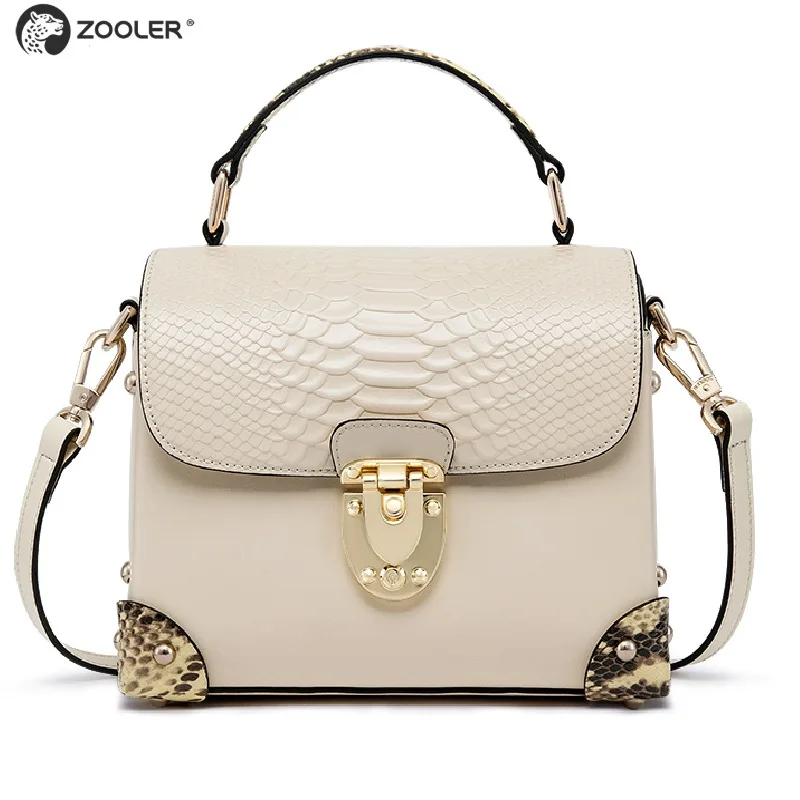 Лидирующий бренд, сумка из натуральной кожи, ZOOLER, сумка на плечо, с верхней ручкой, сумки, сумки, женские сумки от известного бренда, Bolsas Feminina#106 - Цвет: B230-Rice